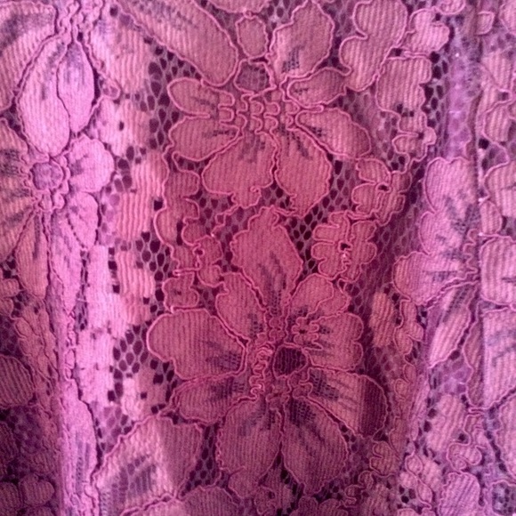 FOREVER 21 Purple Lace Skater Skirt, Size US25/4 - Picture 2 of 6